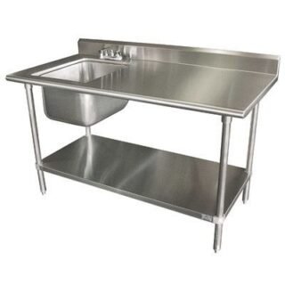 Single Sink With Work Table