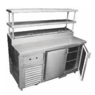 Under Counter with Overhead Shelf